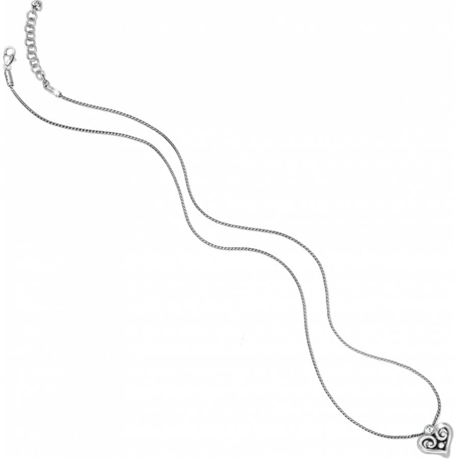 Alcazar Heart Badge Clip Necklace Alcazar Heart Badge Clip Necklace -Fashion-Accessories-Brighton alcazar heart badge clip necklace silver 2 3c0d80ff be93 402f 9409 1933ee57bbc7