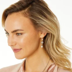 Alcazar Margaret French Wire Drop Earrings -Fashion-Accessories-Brighton alcazar margaret french wire drop earrings silver pearl 2 11d180cd d09c 4b08 93aa 7e95af3b2e39