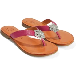 Aster Flower Thongs 6 Aster Flower Thongs -Fashion-Accessories-Brighton aster flower thongs orchid 0