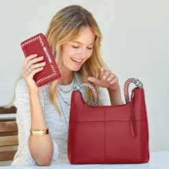 Bellaire Rockmore Wallet -Fashion-Accessories-Brighton bellaire rockmore wallet lipstick 3