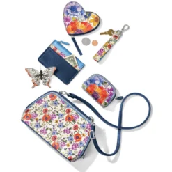Blossom Hill Butterfly Card Coin Case 2 Blossom Hill Butterfly Card Coin Case -Fashion-Accessories-Brighton blossom hill butterfly card coin case multi 2