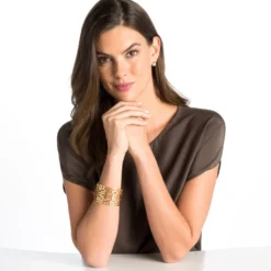 Christo Lyon Wide Cuff Bracelet 2 Christo Lyon Wide Cuff Bracelet -Fashion-Accessories-Brighton christo lyon wide cuff bracelet gold 2 c7c8a933 cc90 45dc 8742 07e8793e11e4