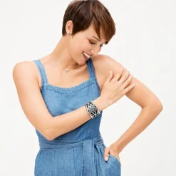 Christo Paris Wide Cuff Bracelet Set -Fashion-Accessories-Brighton christo paris wide cuff bracelet set silver black 4 7033c73a 9655 49ec 8b90 792d216c32ab