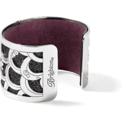 Christo Tokyo Wide Cuff Bracelet Set -Fashion-Accessories-Brighton christo tokyo wide cuff bracelet set silver black sparkle 2