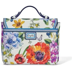 Clarette Flap Cross Body Bag -Fashion-Accessories-Brighton clarette flap cross body bag white multi 2