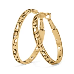 Contempo Large Hoop Earrings 7 Contempo Large Hoop Earrings -Fashion-Accessories-Brighton contempo large hoop earrings gold 0