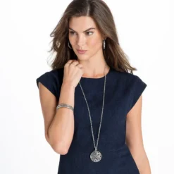 Contempo Large Hoop Earrings 5 Contempo Large Hoop Earrings -Fashion-Accessories-Brighton contempo large hoop earrings silver 5