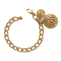 Contempo Medallion Link Bracelet -Fashion-Accessories-Brighton contempo medallion link bracelet gold 0