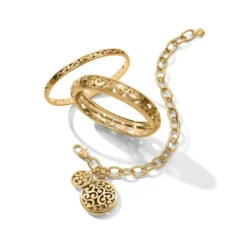 Contempo Medallion Link Bracelet -Fashion-Accessories-Brighton contempo medallion link bracelet gold 2