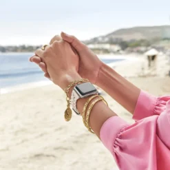 Contempo Medallion Link Bracelet -Fashion-Accessories-Brighton contempo medallion link bracelet gold 3