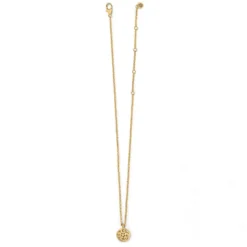 Contempo Medallion Petite Necklace -Fashion-Accessories-Brighton contempo medallion petite necklace gold 1