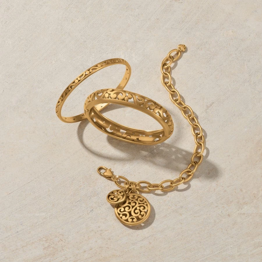 Contempo Medium Hinged Bangle Contempo Medium Hinged Bangle -Fashion-Accessories-Brighton contempo medium hinged bangle gold 2