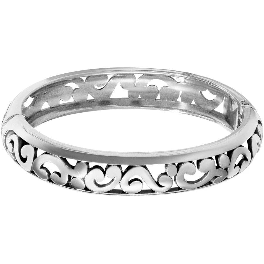 Contempo Medium Hinged Bangle Contempo Medium Hinged Bangle -Fashion-Accessories-Brighton contempo medium hinged bangle silver 0