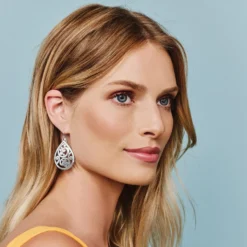 Contempo Teardrop French Wire Earrings -Fashion-Accessories-Brighton contempo teardrop french wire earrings silver 2 2193e6d7 87e4 4c9f 87ab 439e778f9e53