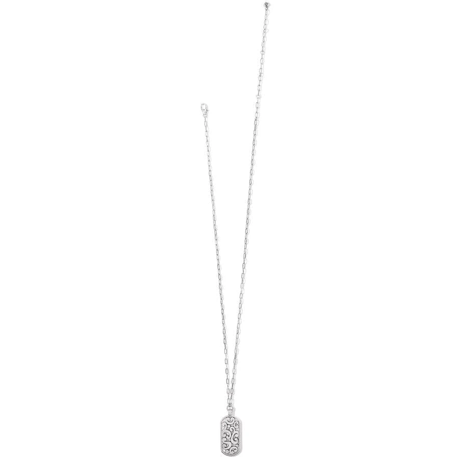 Contempo Token Tag Long Necklace Contempo Token Tag Long Necklace -Fashion-Accessories-Brighton contempo token tag long necklace silver 1 840bba7b 5f2e 4f16 b248 2acefa37d917