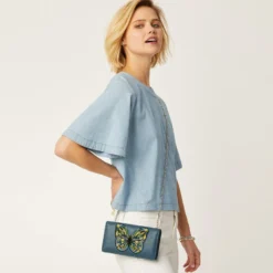 Crystal Pond Beaded Wings Clutch Wallet -Fashion-Accessories-Brighton crystal pond beaded wings clutch wallet canyon blue multi 3 f428c112 e5aa 4ccf 8220 c3eb95843b24