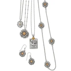 Daisy Dee Long Necklace -Fashion-Accessories-Brighton daisy dee long necklace silver gold 2 f34bdd2f 3587 44a1 891c d7725a4ce54f