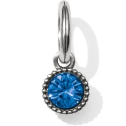 Dazzling Love Blue Heart Charm Necklace -Fashion-Accessories-Brighton dazzling love blue heart charm necklace silver blue 2 79c84d20 af2b 42d2 92ee b7f4065fa5b5