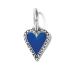Dazzling Love Blue Heart Charm Necklace -Fashion-Accessories-Brighton dazzling love blue heart charm necklace silver blue 3 a5be270a 94ca 432d 8bab 95a6d530bf34