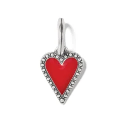 Dazzling Love Red Heart Charm Necklace -Fashion-Accessories-Brighton dazzling love red heart charm necklace silver red 2 32b6ef1d ae20 49ba 938e f6ee75957a14