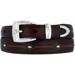 Denver Diamond Belt -Fashion-Accessories-Brighton denver diamond belt brown 0 8138b443 3906 4c2f 9076 4698a9793887