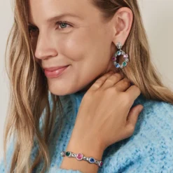 Elora Gems Bar Bracelet 2 Elora Gems Bar Bracelet -Fashion-Accessories-Brighton elora gems bar bracelet silver multi 2 edb07aa5 8f37 40c7 b975 6b6553d6c3a5