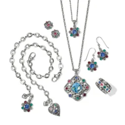 Elora Gems Ring -Fashion-Accessories-Brighton elora gems ring silver multi 2