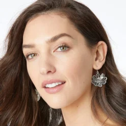 Enchanted Garden French Wire Earrings -Fashion-Accessories-Brighton enchanted garden french wire earrings silver 2 54683777 0d83 4d77 89bb 9c3286186898