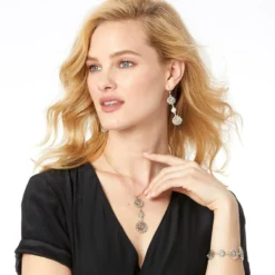 Enchanted Garden Petal Necklace -Fashion-Accessories-Brighton enchanted garden petal necklace silver 2 d70b728c 47ae 42db 8216 58592dac09bd