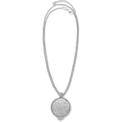 Essex Convertible Necklace -Fashion-Accessories-Brighton essex convertible necklace silver 2