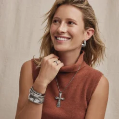 Essex Cross Necklace -Fashion-Accessories-Brighton essex cross necklace silver 3 30e34cf7 262c 4363 9a0b a60b7e160fb7