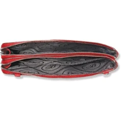 Ferrara Duet Zip Pouch -Fashion-Accessories-Brighton ferrara duet zip pouch poppy 1