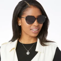 Ferrara Gatta Sunglasses -Fashion-Accessories-Brighton ferrara gatta sunglasses black silver 4