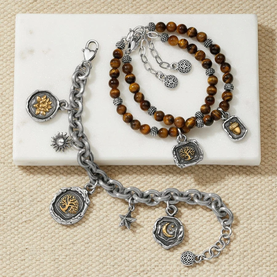 Ferrara Virtue Beaded Acorn Bracelet Ferrara Virtue Beaded Acorn Bracelet -Fashion-Accessories-Brighton ferrara virtue beaded acorn bracelet brown 1 dfc61d13 d68b 4b5f 91f4 d93b4aea8145