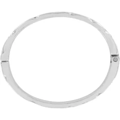 Footprints Hinged Bangle -Fashion-Accessories-Brighton footprints hinged bangle silver 2 b894b4bf e4ff 414e b521 9b934611a20d