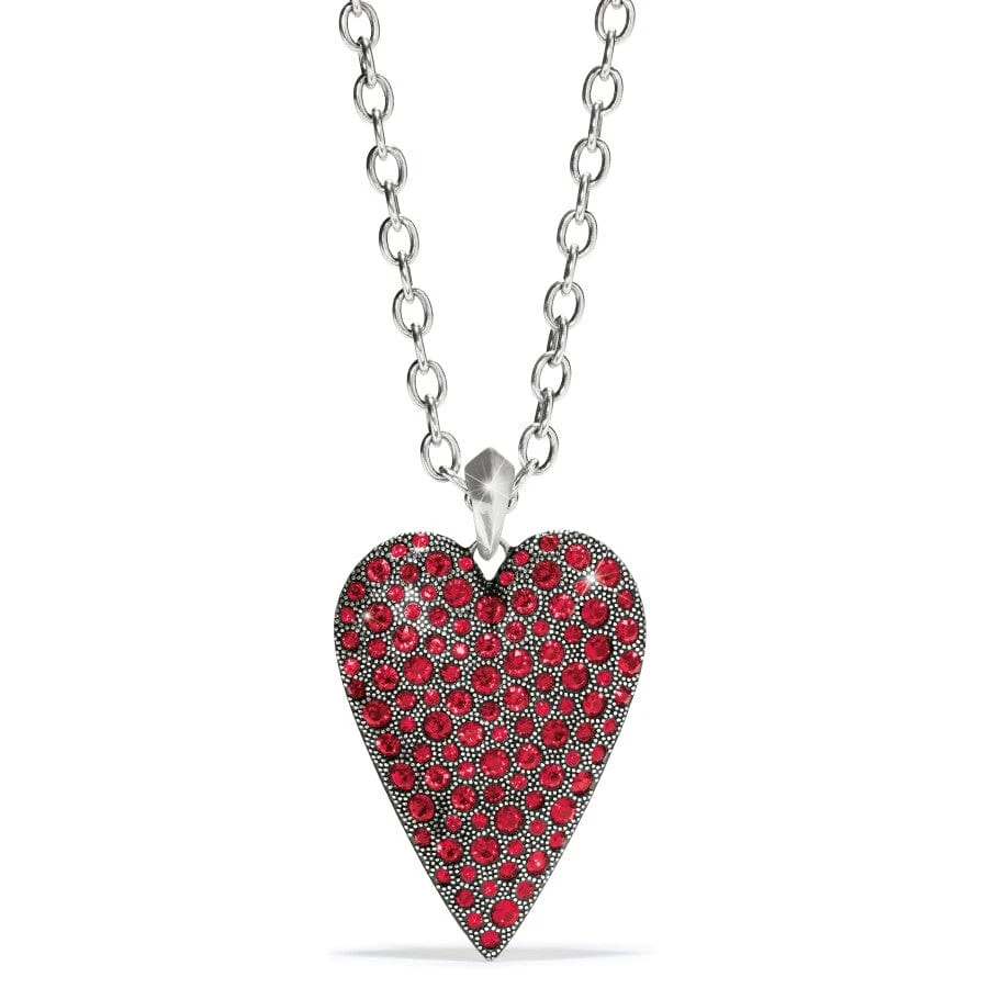Glisten Heart Convertible Necklace Glisten Heart Convertible Necklace -Fashion-Accessories-Brighton glisten heart convertible necklace silver red 0 07a47e1c 99b3 4cfb aaf7 f47c3b96b8e0