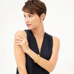 Grand Canal Bracelet 5 Grand Canal Bracelet -Fashion-Accessories-Brighton grand canal bracelet brushed gold 3