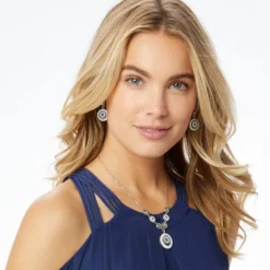 Halo Light Necklace -Fashion-Accessories-Brighton halo light necklace silver white 3 017a004c 8aee 4a5a a3ca 656a28c37215