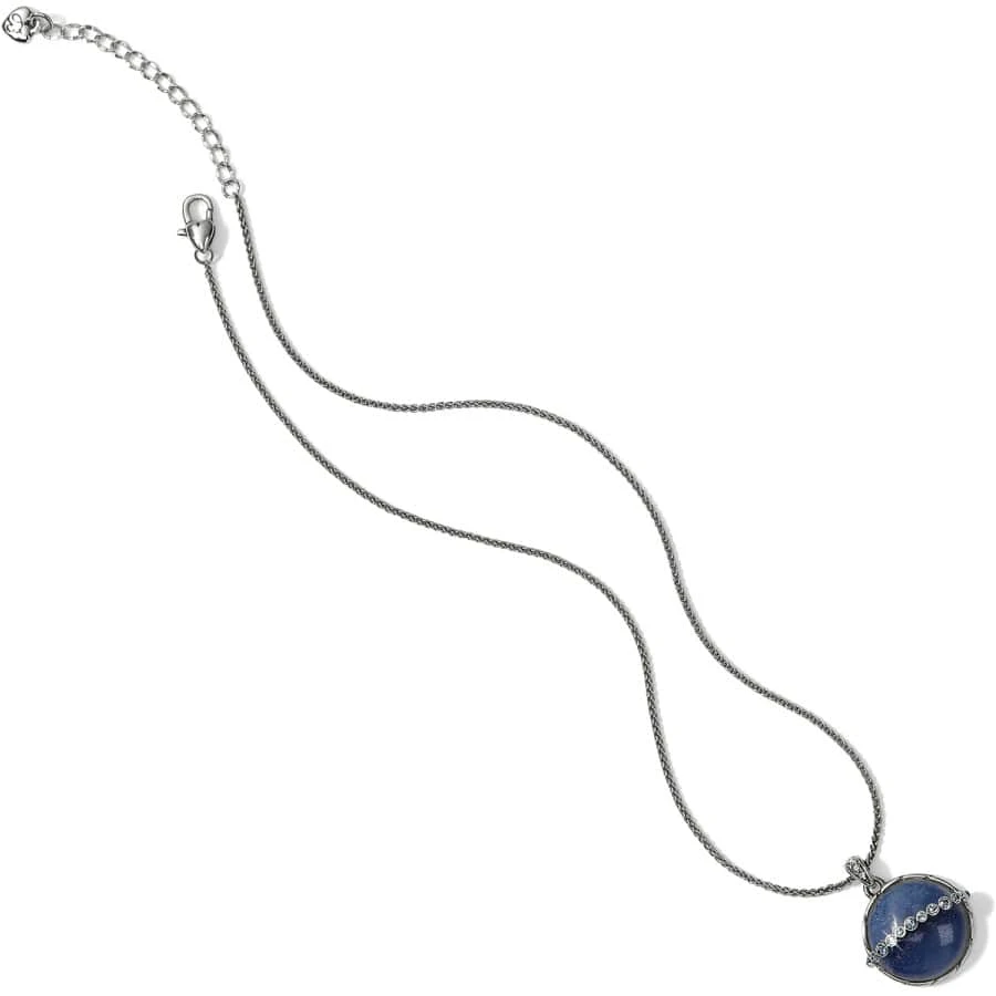 Halo Odyssey Round Necklace Halo Odyssey Round Necklace -Fashion-Accessories-Brighton halo odyssey round necklace silver blue 2 5e3faca3 c4d8 4d76 82c7 ce474e949f1e