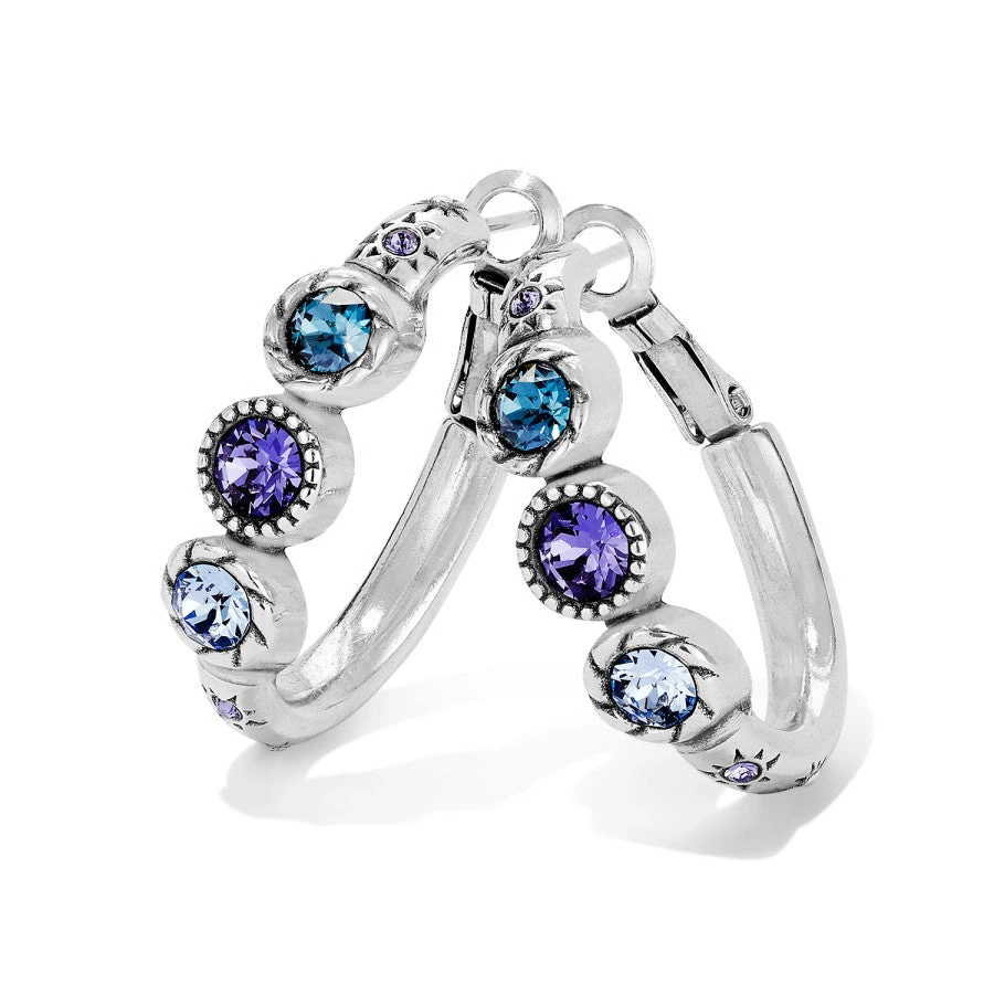 Halo Trio Hoop Earrings Halo Trio Hoop Earrings -Fashion-Accessories-Brighton halo trio hoop earrings silver tanzanite 0 9617c48d d1be 4e36 a8c7 83106856a448