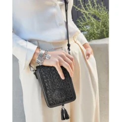 Ilia Mini Flap Cross Body Bag -Fashion-Accessories-Brighton ilia mini flap cross body bag black 4