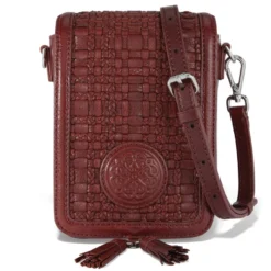 Ilia Mini Flap Cross Body Bag -Fashion-Accessories-Brighton ilia mini flap cross body bag garnet 0