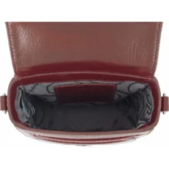 Ilia Mini Flap Cross Body Bag -Fashion-Accessories-Brighton ilia mini flap cross body bag garnet 2