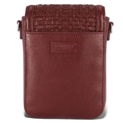 Ilia Mini Flap Cross Body Bag -Fashion-Accessories-Brighton ilia mini flap cross body bag garnet 3