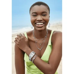 Illumina Petite Collar Necklace 2 Illumina Petite Collar Necklace -Fashion-Accessories-Brighton illumina petite collar necklace silver 2