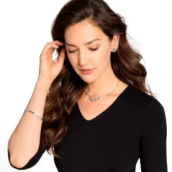 Infinity Sparkle Post Earrings 3 Infinity Sparkle Post Earrings -Fashion-Accessories-Brighton infinity sparkle post earrings silver 3