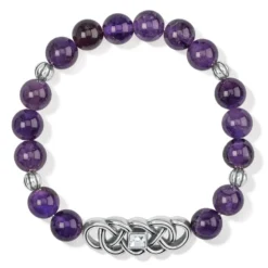 Interlok Lustre Amethyst Stretch Bracelet