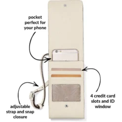 Interlok Phone Organizer 4 Interlok Phone Organizer -Fashion-Accessories-Brighton interlok phone organizer white 1