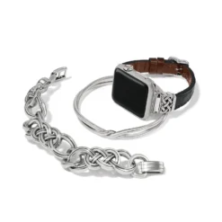 Interlok Unity Bracelet 4 Interlok Unity Bracelet -Fashion-Accessories-Brighton interlok unity bracelet silver 4