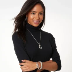 Interlok Woven Bangle -Fashion-Accessories-Brighton interlok woven bangle silver 2 1fd1f70d 03e9 4515 aaab 1356dc6ae092